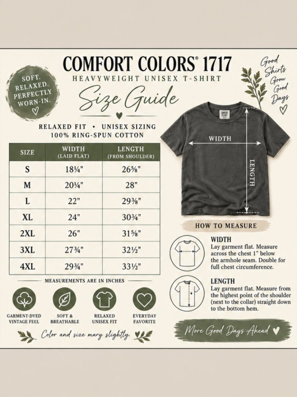 All Plants Are Edible Some Only Once Comfort Colors Graphic Tee - Picture 4 of 4